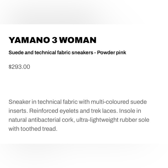 NWT Flower Mountain YAMANO 3 WOMAN
Suede technical fabric sneakers - Powder pink - Picture 6 of 15